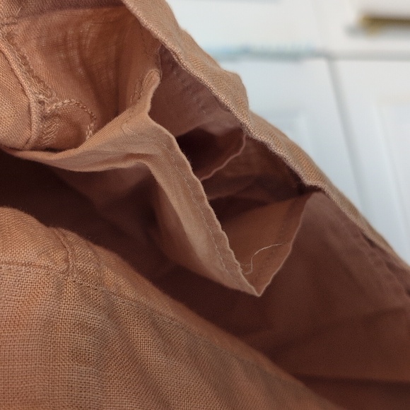 J. Crew Sleeveless Tan Linen Shift Dress Size Small - Picture 4 of 5